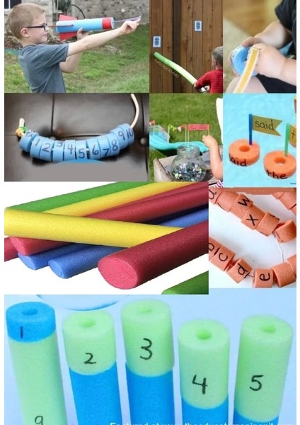 3 Adet Renkli Çocuk Aktivite Köpüğü Hayal Gücü Geliştirici Sosis Şekil Yapma Köpüğü (150 cm x 6 Cm) fiyatları