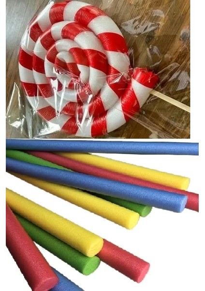 3 Adet Renkli Çocuk Aktivite Köpüğü Hayal Gücü Geliştirici Sosis Şekil Yapma Köpüğü (150 cm x 6 Cm) fırsatları