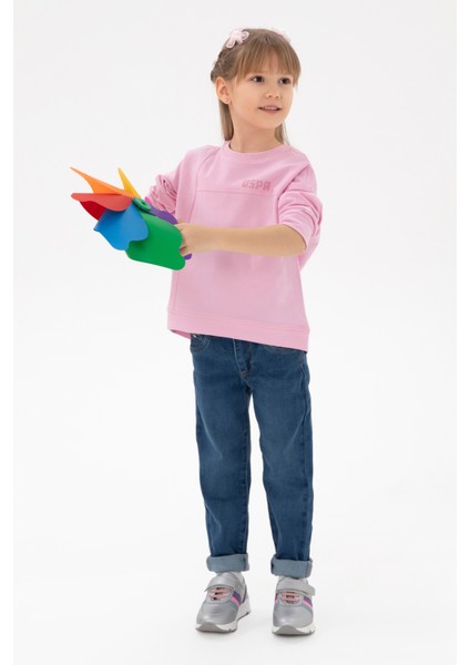 Kız Çocuk Pembe Sweatshirt 50296380-VR041