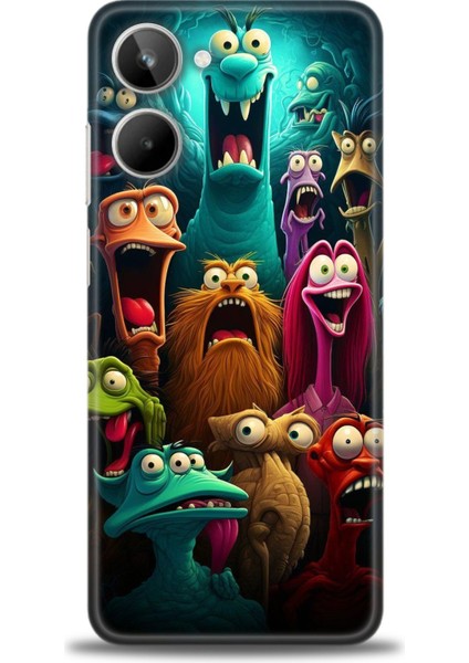 Realme 10 Ile Tam Uyumlu Hd Baskılı Silikon Kılıf - Realme - 481