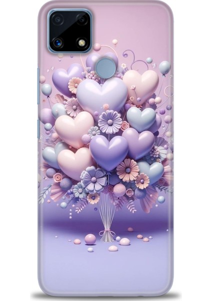 Realme C25 Ile Tam Uyumlu Hd Baskılı Silikon Kılıf - Realme - 744