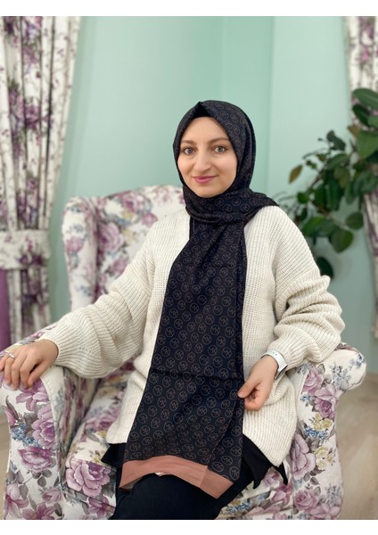 Moda Kaşmir Mk Desenli Medine Ipeği Şal