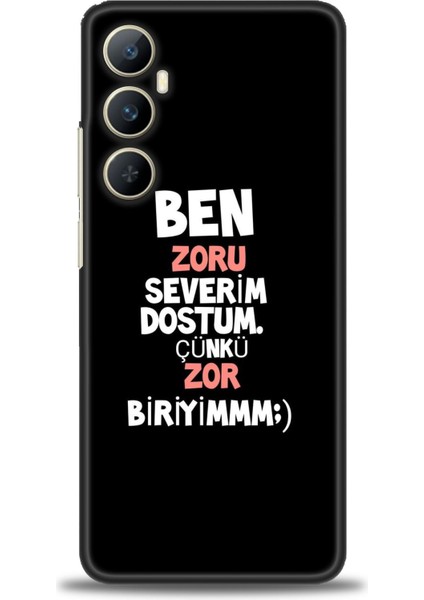 Realme C65 Ile Tam Uyumlu Hd Baskılı Silikon Kılıf - Realme - 203