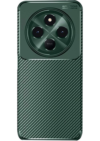 Tecno Spark 30 Kılıf Focus Carbon Silikon Kapak