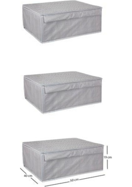 Baza Altı Boy Çok Amaçlı Düzenleyici Kutu Organizer Cırt Cırtlı Hurç 19 cm x 40 cm x 50 cm (10 Adet) ( Lisinya ) fiyatları
