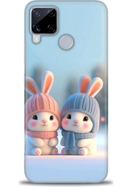 Realme C15 Ile Tam Uyumlu Hd Baskılı Silikon Kılıf - Realme - 193