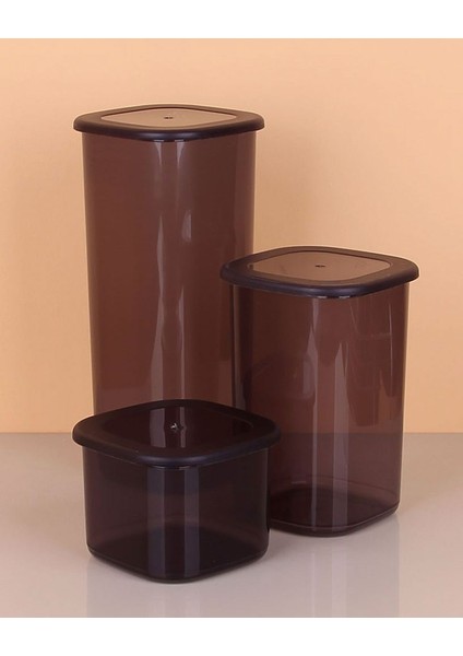 3’Lü Saklama Kabı 1750-1200-550 Ml Koyu Şeffaf