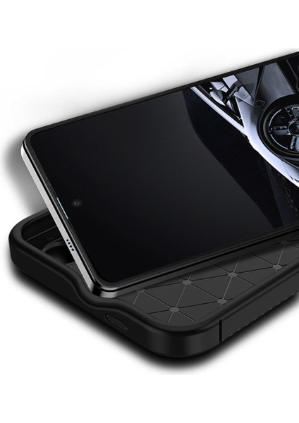 Tecno Spark 30 Pro Kılıf Focus Carbon Silikon Kapak