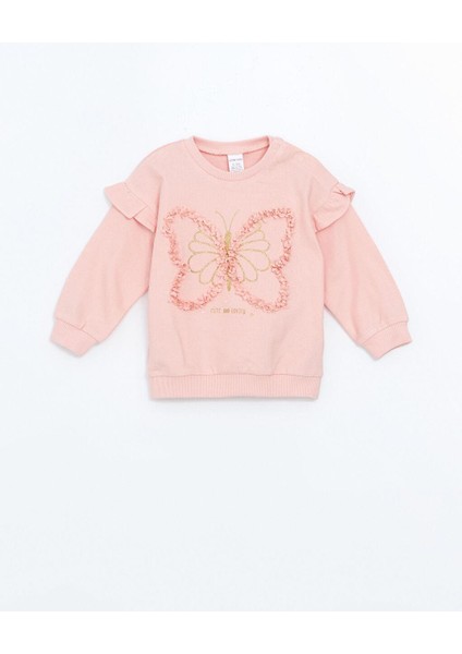 Bisiklet Yaka Kız Bebek Sweatshirt ve Tayt 2'li fiyatları