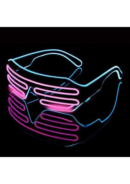 LED Işıklı Parti Festival Gözlüğü 3 Mod Kablosuz