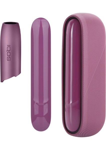 Iqos Duo 3.0 Için Mürdüm Silikon Kılıf Seti 3'lü,heets Ile Çalışan Cihaza Uyumludur(Cihaz Değildir)
