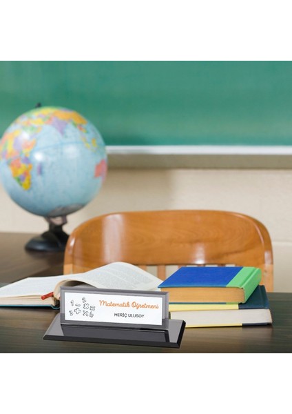 Matematik Öğretmenlerine Özel Masa Üstü Kristal Isimlik modelleri