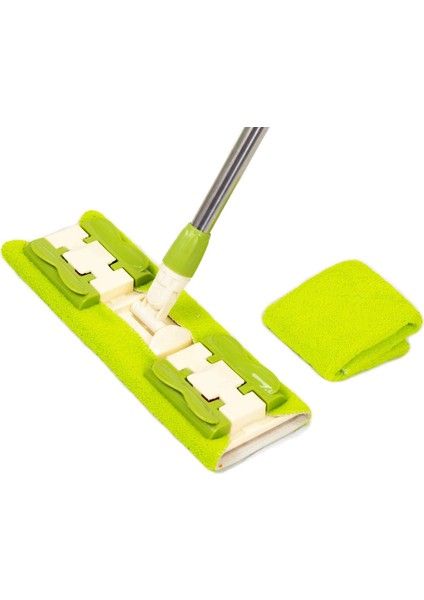 Sihirli Spin Mop Teleskopik Çok Amaçlı Mop +1 Bez Hediyeli - Mor (4767)