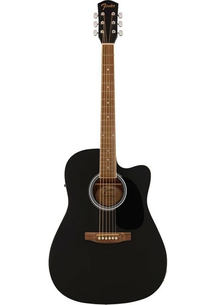 FA-25CE Dreadnought Ceviz Klavye Siyah Elektro Akustik Gitar