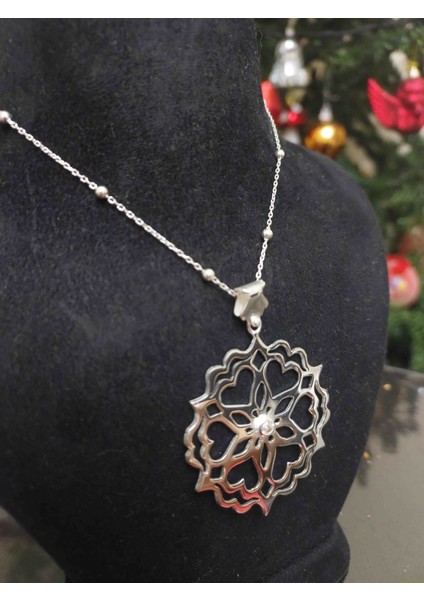 Dönence Kalp Kolye 925 Ayar Gümüş modelleri