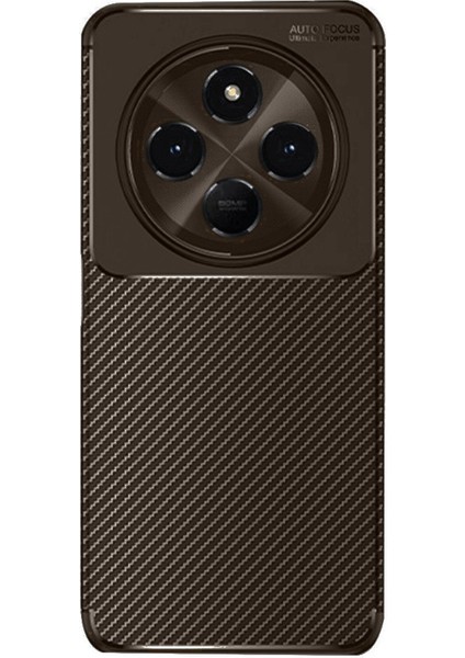 Tecno Spark 30 Kılıf Focus Carbon Silikon Kapak