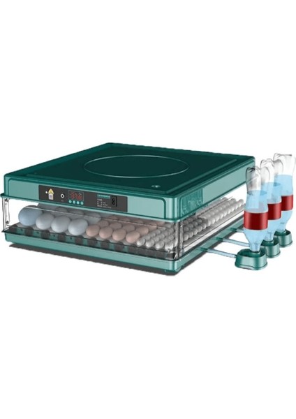130 Tavuk Yumurtalık Tam Otomatik Extra Yedek Motorlu Kuluçka Makinesi Kaz Ördek Bıldırcın ( Lisinya )