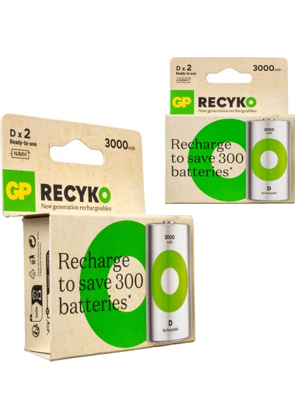 Gp Recyko 650 Mah R03 Aaa Şarjlı 4lü Ince Kalem Pil GP65AAAHCER21-2TLB2 (4767)