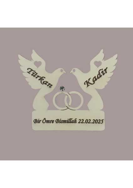 Düğün Nişan Nikah Kına Söz Hediyelik Güvercin Model Çiçek Süslü Magnet 25 Adet fiyatları