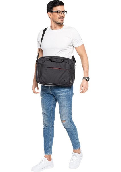 ML-T300 15.6″ Su Geçirmez,su Geçirmez Fermuar Laptop,notebook El Çantası-Siyah