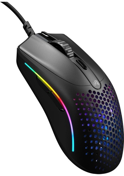 Model O 2 Mini Kablolu Siyah Oyuncu Faresi: Hafif 49 Gram, 26K Optik Sensör, 80 Milyon Tıklama, 6 Programlanabilir Düğme, Küçük Ellere Uygun Fare, Fps, Mmo, Moba, Battle Royal Faresi