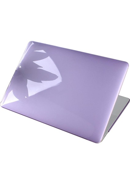 Macbook Air Kılıf 13 Inç Parlak Kristal (Eski USB Li Model 2010-2017) A1369 A1466 ile Uyumlu Açık Lila
