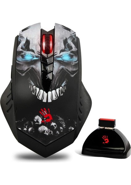 R80 Ghost 4000DPI, Infrared Switch ,metal Ayak, Multi Core, Çözünürlük Ayarlı, 8 Tuşlu Hd Optik Kablosuz Gaming (Oyuncu) Mouse