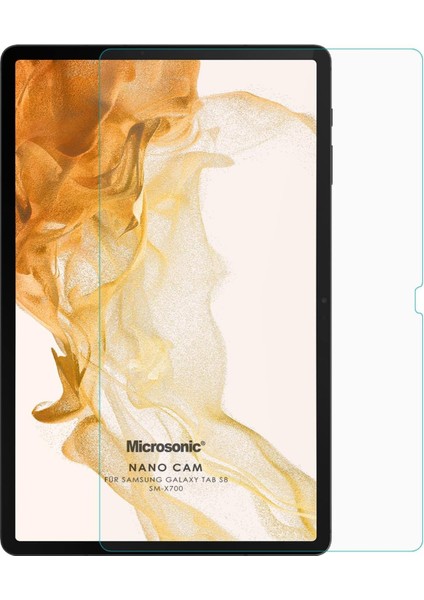 Samsung Galaxy Tab S9 Fe Nano Glass Cam Ekran Koruyucu [Samsung Galaxy Tab S9 Fe ile Uyumlu Ekran Koruyucu - Şeffaf]