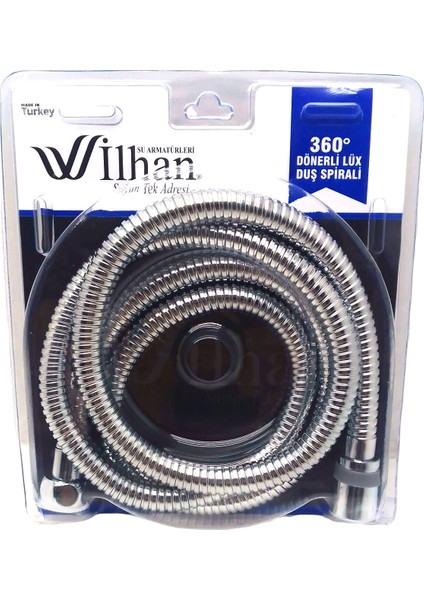 360° Dönerli Mini Örgülü Duş Spirali Duş Hortum 150CM