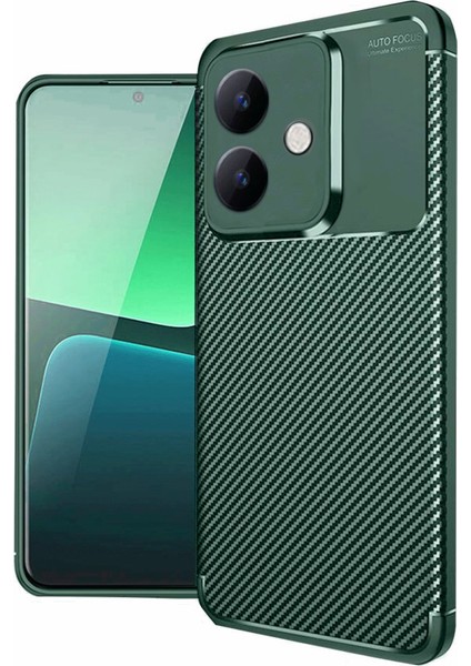 Oppo A3 Kılıf Focus Carbon Desen Silikon Kapak