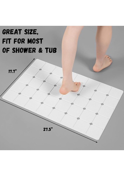 Katlanabilir Aqua Luxe Vantuzlu Yumuşak Banyo Paspası 45 x 70 cm