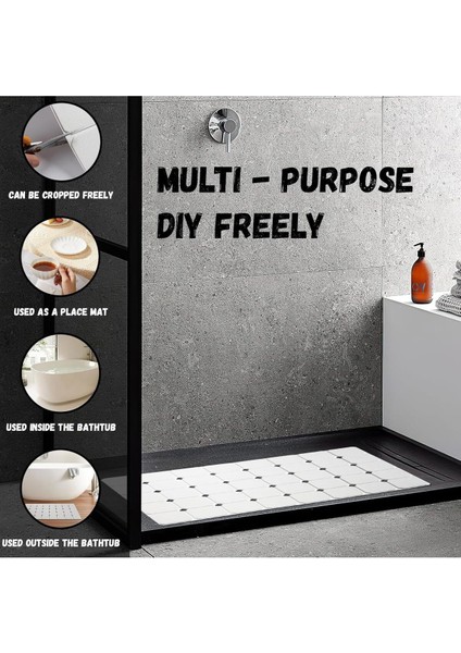 Katlanabilir Aqua Luxe Vantuzlu Yumuşak Banyo Paspası 45 x 70 cm
