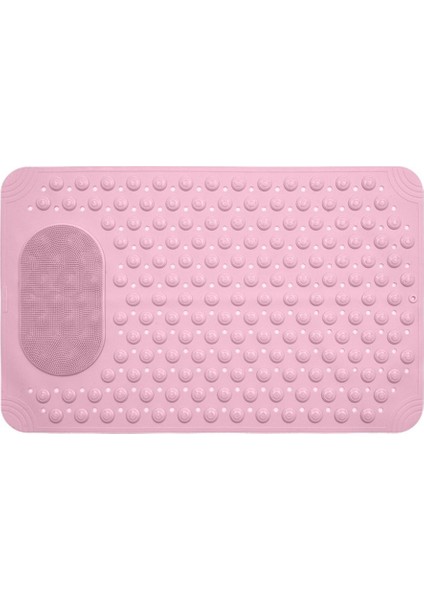 1 Adet Pembe Renk Banyo Duş ve Küvet Kaydırmazı Vantuzlu Paspas 36 x 69,5 cm
