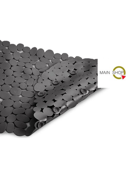 1 Adet Gri Banyo Duş ve Küvet Kaydırmazı Vantuzlu Paspas 34 x 68 cm