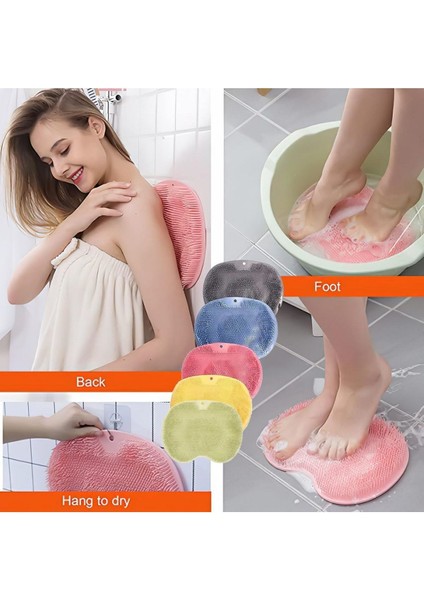 1 Adet Yeşil Vantuzlu Duş, Banyo Ayak Temizleme Pedi, Ayak Ağrısını Giderir, Dolaşımı Teşvik Eder.