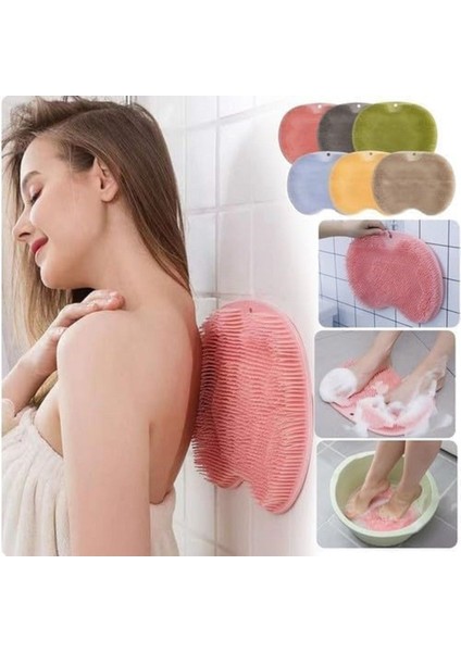 1 Adet Yeşil Vantuzlu Duş, Banyo Ayak Temizleme Pedi, Ayak Ağrısını Giderir, Dolaşımı Teşvik Eder.