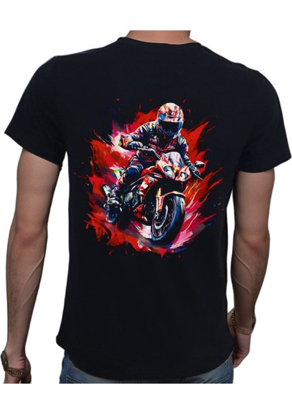 Splash Gp T-Shirt %100 Pamuklu Siyah Penye Basic Erkek Tişört