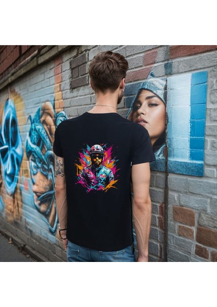 Splash F1 T-Shirt %100 Pamuklu Siyah Penye Basic Erkek Tişört fırsatları