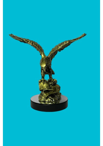 Kartal Heykel Biblo Altın 32 cm