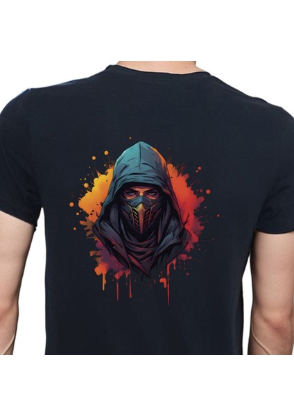 Ninja T-Shirt %100 Pamuklu Siyah Penye Basic Erkek Tişört modelleri