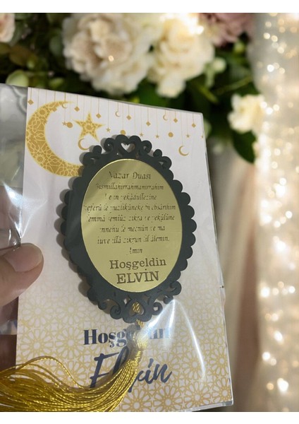 20 Adet Aynalı Pleksi Ahşap Magnet Söz, Nişan, Kına, Nikah, Bebek Doğum Mevlit Nazar Duası Detaylı fiyatları