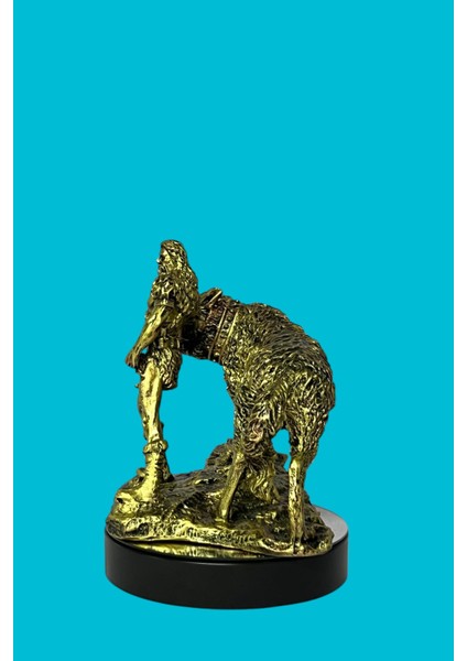 Tyr Iskandinav Savaş Tanrısı Heykel Biblo Altın 23 cm