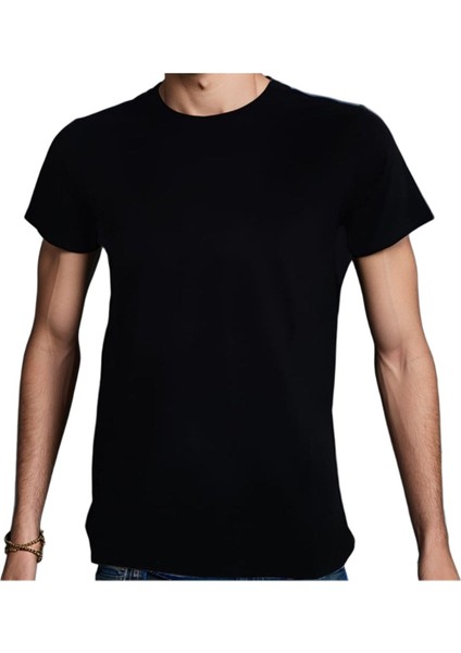 Elip Sport T-Shirt %100 Pamuklu Siyah Penye Basic Erkek Tişört fiyatları