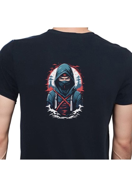 Ninja T-Shirt %100 Pamuklu Siyah Penye Basic Erkek Tişört modelleri