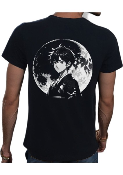 Tattoo T-Shirt %100 Pamuklu Siyah Penye Basic Erkek Tişört