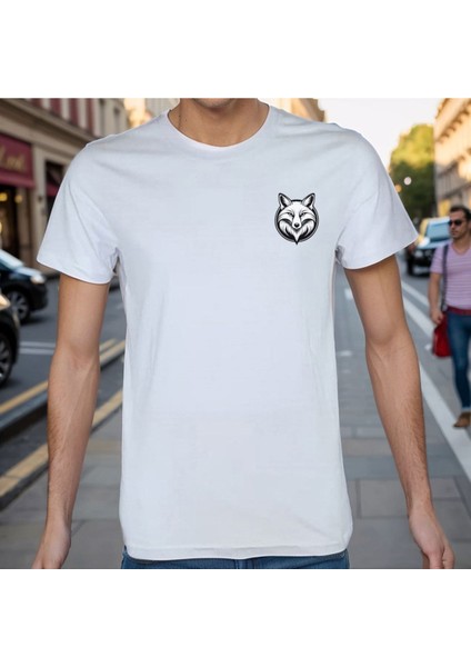 Fox T-Shirt %100 Pamuklu Beyaz Penye Basic Erkek Tişört fırsatları