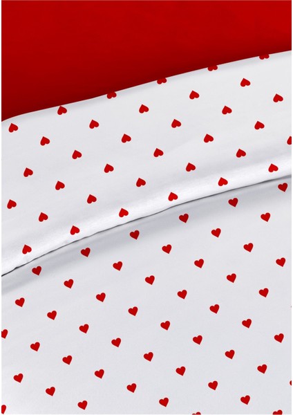 Akfil Lovely Çift Kişilik Nevresim Takımı 200 x 220 cm Kırmızı