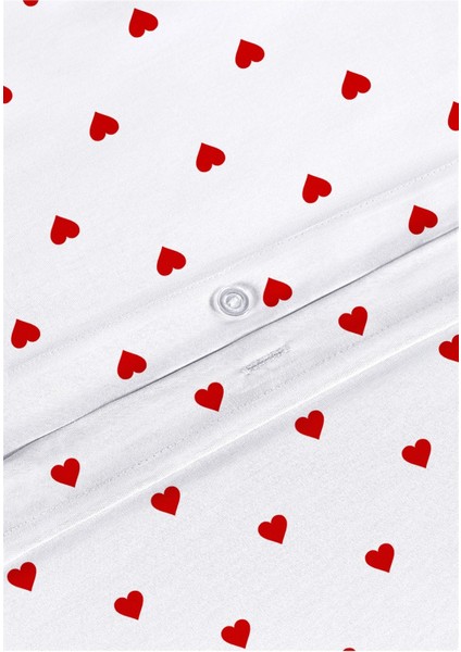 Akfil Lovely Çift Kişilik Nevresim Takımı 200 x 220 cm Kırmızı