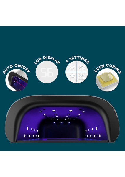 Sun3 Manikür Tırnak Kurutucu Uv LED Lamba Beyaz 48W fırsatları