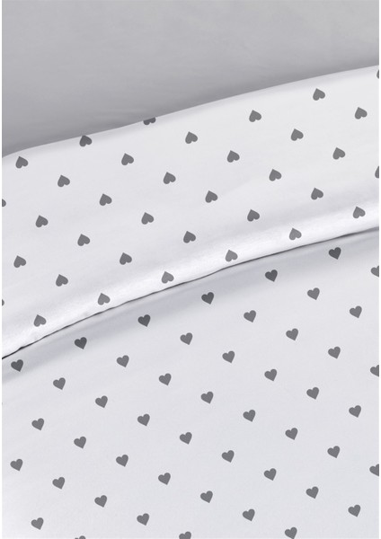 Akfil Lovely Çift Kişilik Nevresim Takımı 200 x 220 cm Gri